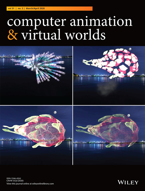 Sketch-based shape-constrained fireworks simulation in head-mounted virtual reality