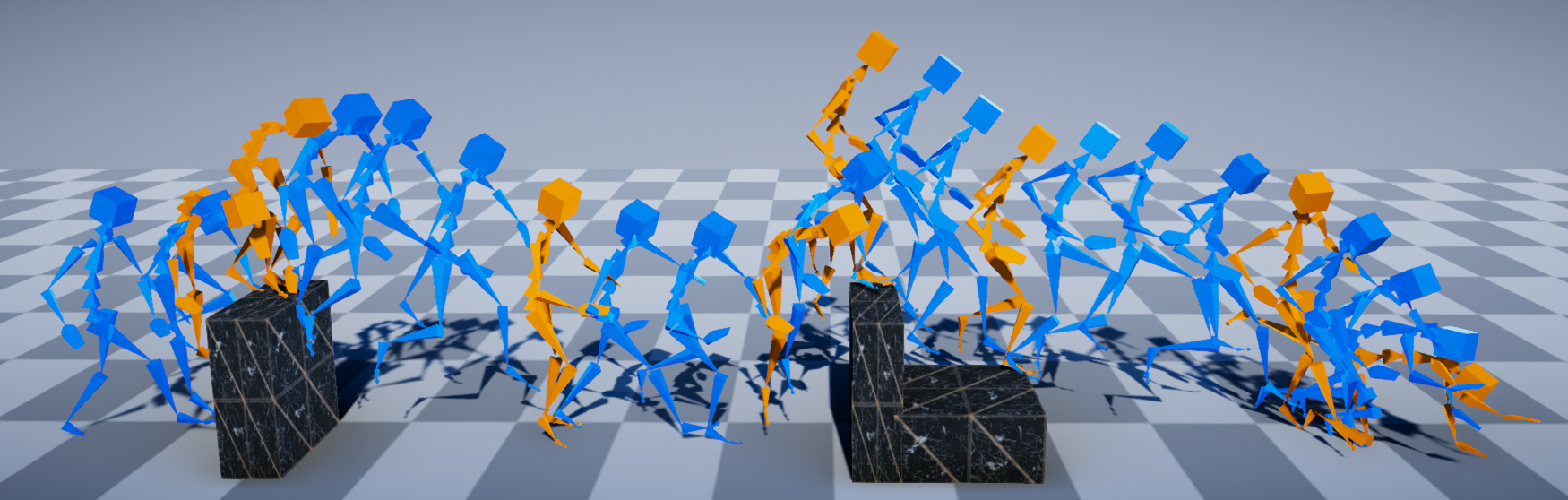 Real-time Controllable Motion Transition for Characters