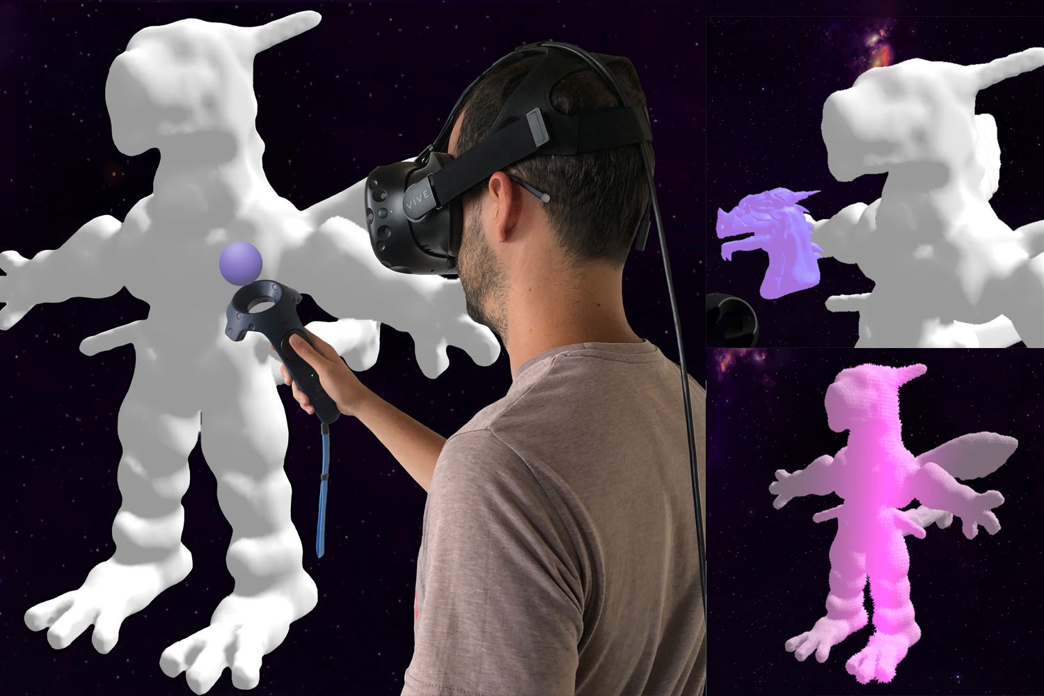 3DBrushVR: From Virtual Reality Primitives to Complex Manifold Objects